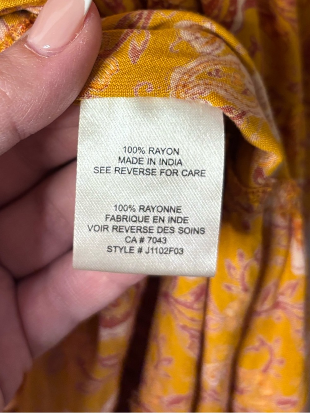 Patrons of Peace Golden Mustard Floral V-Neck Mini Dress - Picture 4 of 5